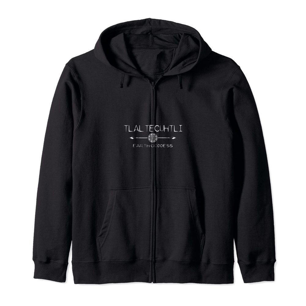 Aztec Goddess of Maguey - Tlaltecuhtli Zip Hoodie